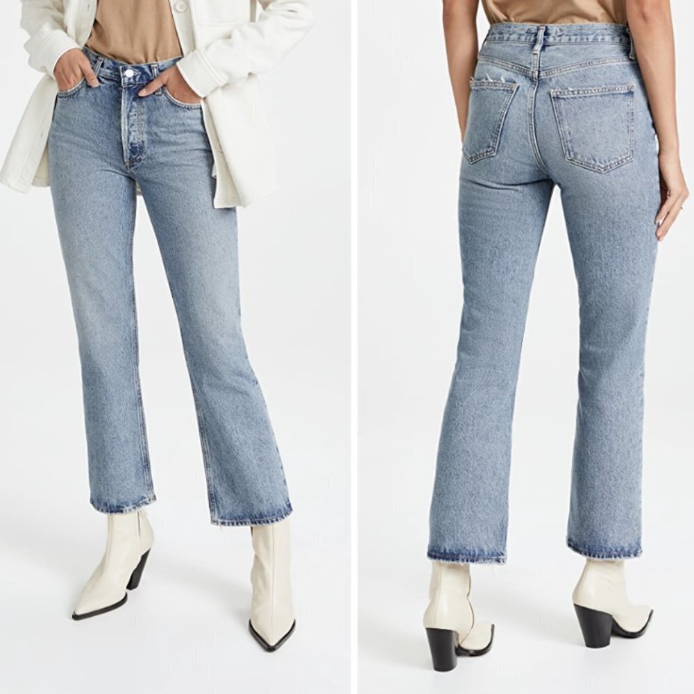 AGOLDE Mid-Rise Relaxed Boot Cut Jeans Wireless